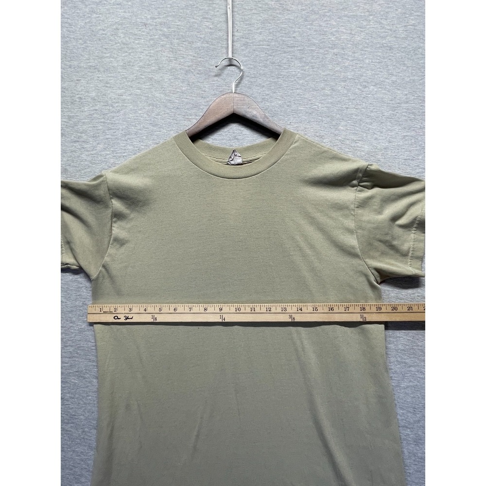 Vintage Campbellsville Apparel Company (CAC) T-Shirt Mens Medium Beige Crew Neck - Picture 4 of 5